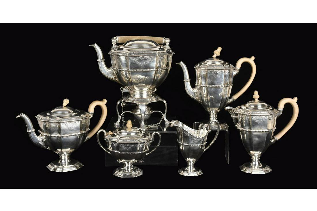 Edwardian Style Sterling Service, 184.95 ozt (1 of 18)