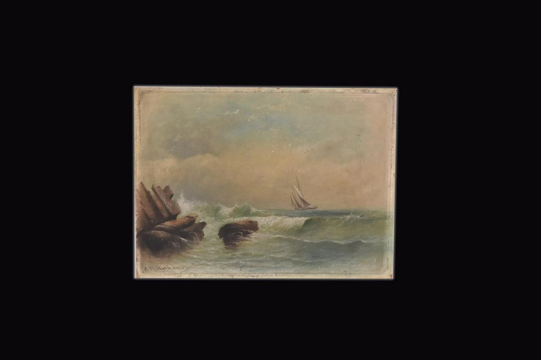 George M. Hathaway (1852 - 1903) Oil Painting (1 of 6)