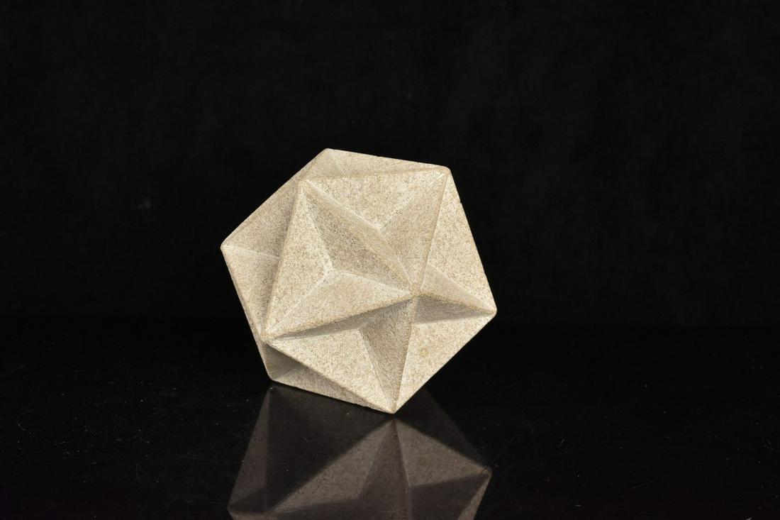 Stone Paperweight of a 3D Shape (1 of 4)