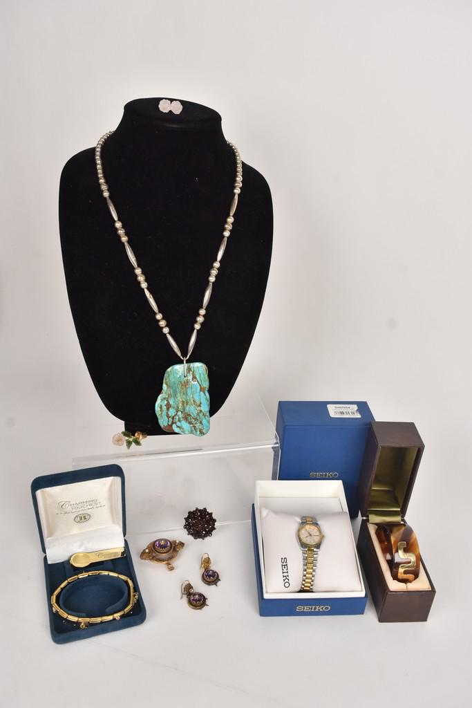 Ladies Costume Jewelry Incl. Seiko Watch (1 of 18)