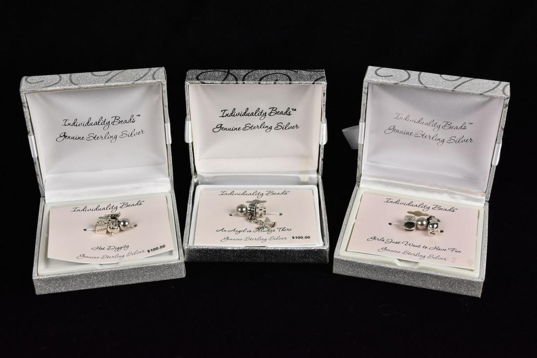 Sterling "Individuality Beads" Charms, .85 ozt (1 of 5)