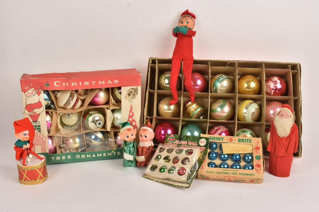 Vintage Christmas Ornaments Incl. Shiny Brite (1 of 11)