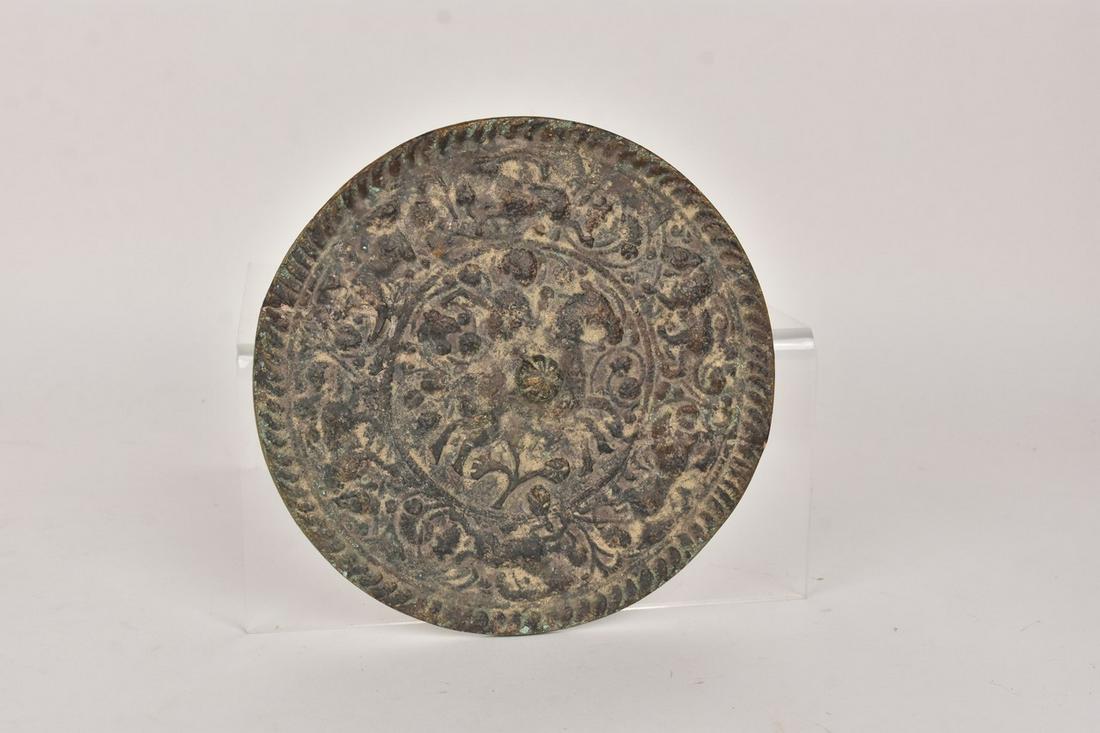 Equestrian 7" Medallion: Equestrian design, 7" medallion, nice patina. Please Note: Scheerer McCulloch Auctioneer will add shipping charges 1-2 business days after auction. Some items, such as exceptionally fragile items, ite
