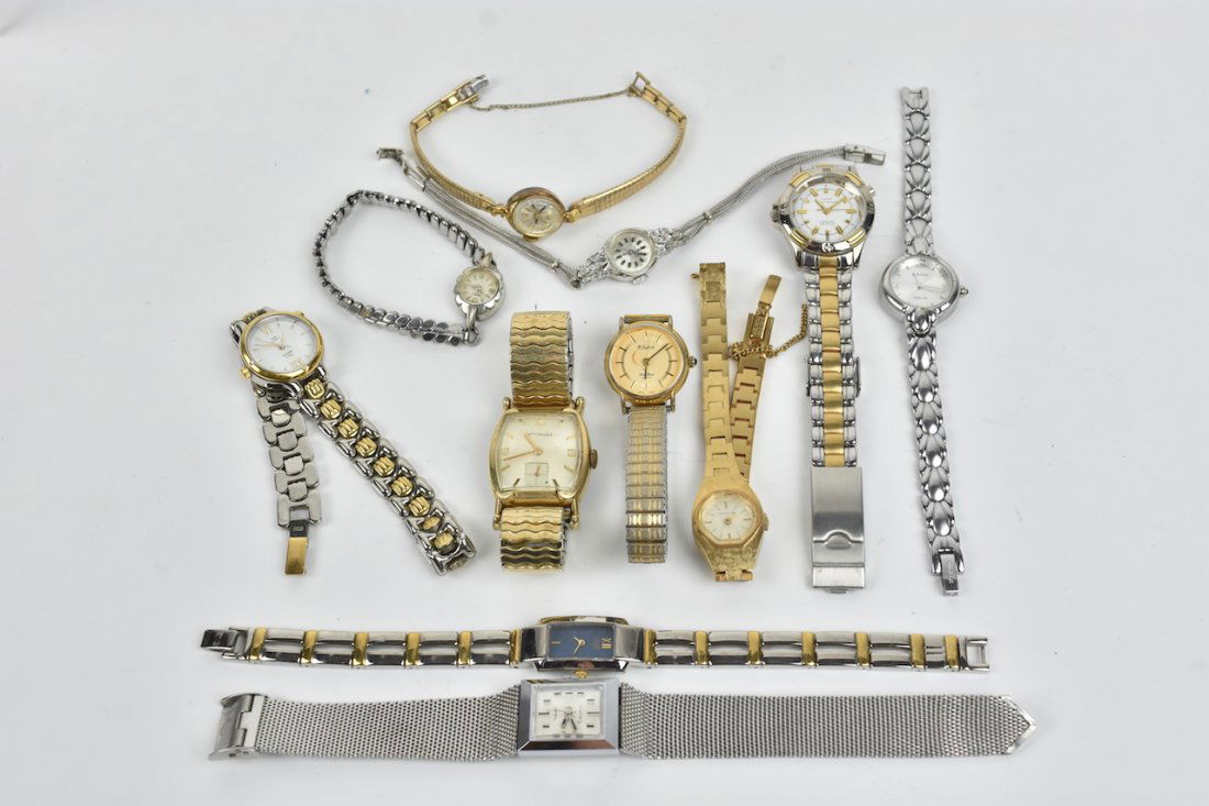 (11) Watches: (11) Watches including (3) Timex,, Relic, Guess, (2) Wittnauer, Helbros, Citizen, and more. Please Note: Scheerer McCulloch Auctioneer will add shipping charges 1-2 business days after auction. Some i