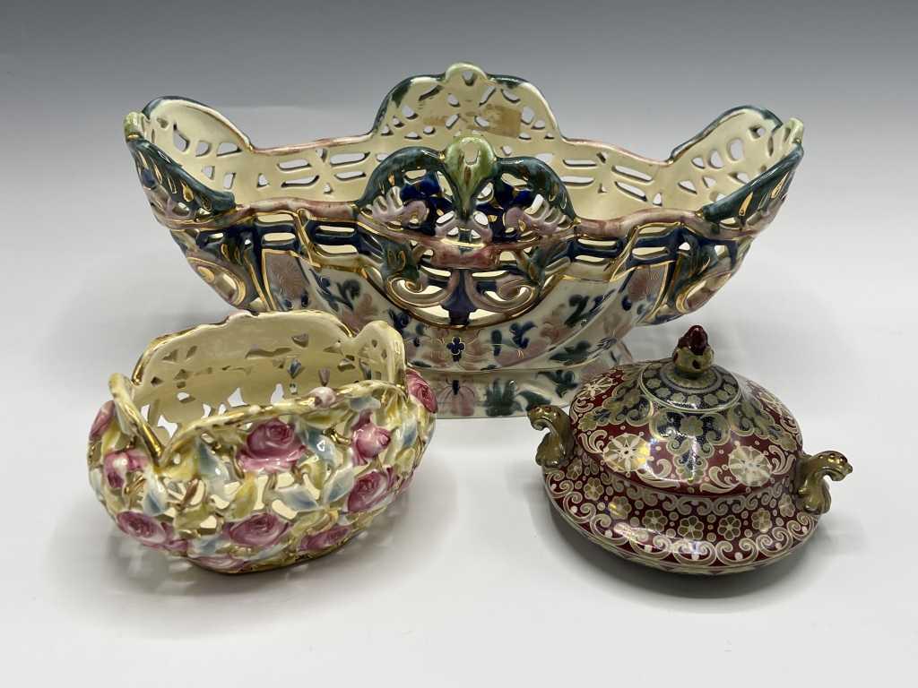 Zsolnay Pecs Covered Dish, Bowl (1 of 15)