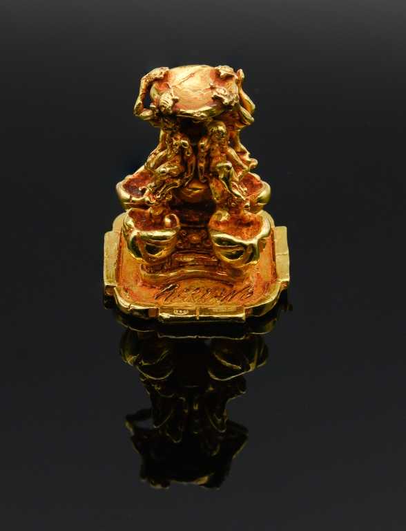 Germano 18k Gold Roman Fountain Figure 1973, 64.01 g (1 of 5)