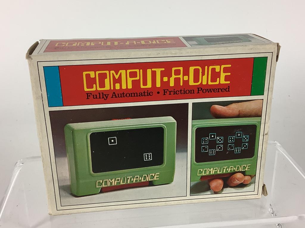 Vintage Comput-A-Dice: Vintage hand held Comp-A-Dice in original box. Made by Waco. Use two penlite batteries (not included).