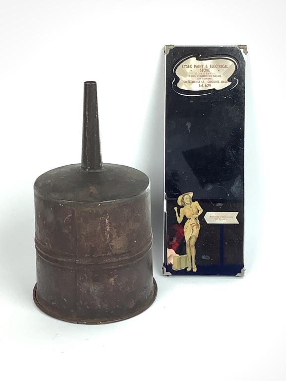 Advertising thermometer, Coleman funnel (1 of 7)