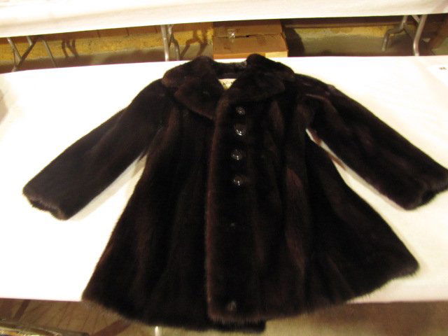 I. Magnin and Co. mink coat: 27" long from collar to the bottom of the coat.