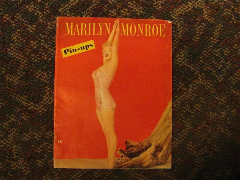 Marilyn Monroe "Pin-ups" magazine: Marilyn Monroe "Pin-ups" magazine Copyright 1953. Maco magazine corporation. Colorful magazine with facts about Marilyn Monroe, pinup pictures, and real life photography shots.