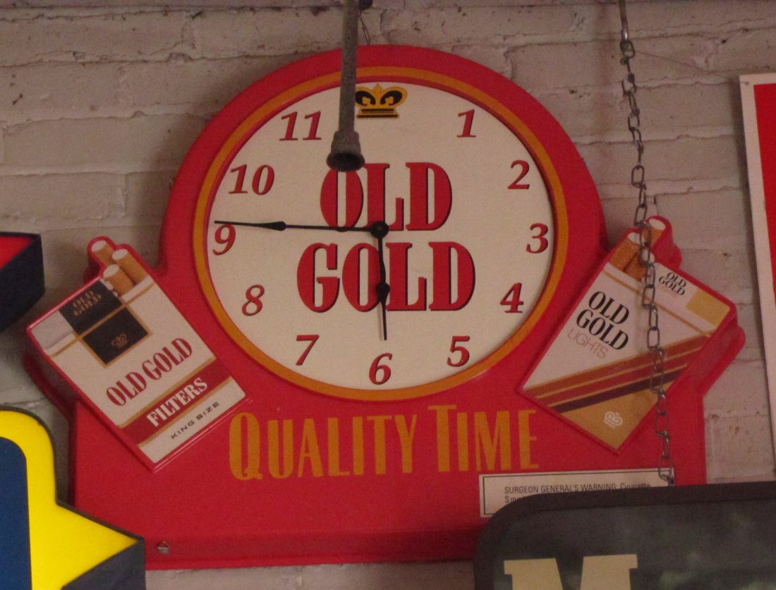 49 Vintage Old Gold Cigarette Advertising Clock