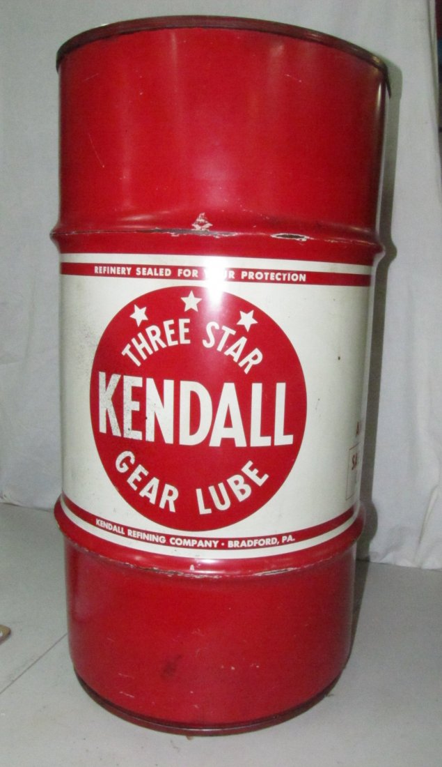 173 KENDALL Three Star Gear Lube Advertising Can