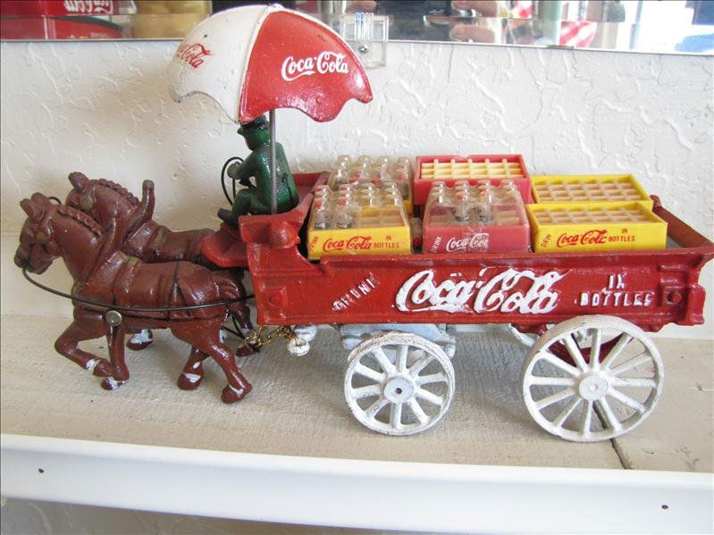 725 Cast Iron Coca Cola Horse Drawn Wagon Jul 29, 2012 Scheerer