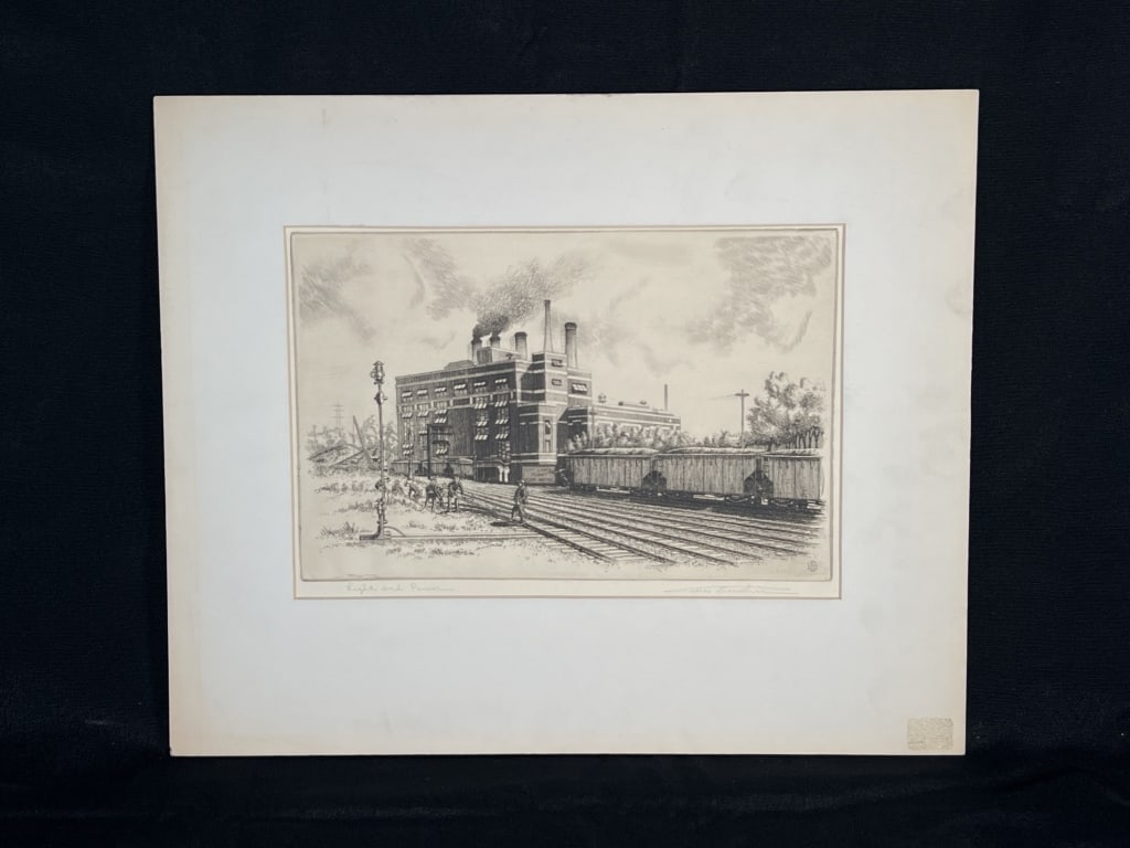 George Gawehn Ft Wayne artist engraving (1 of 5)