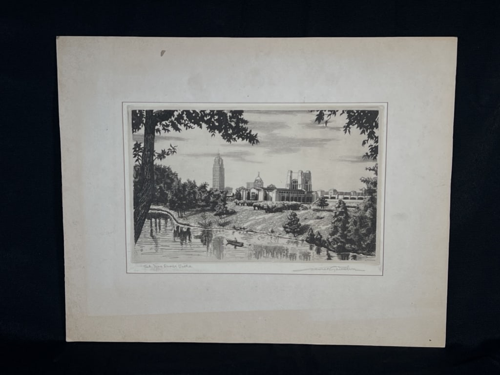 George Gawehn Ft Wayne artist engraving (1 of 4)