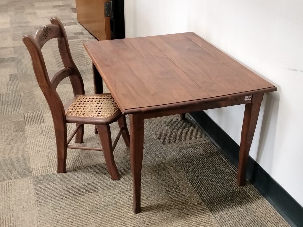 Ruth Smith Child's Walnut Table & Chair (1 of 4)