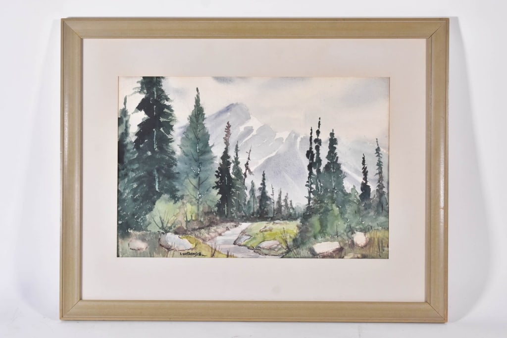 Louis Bonsib Watercolor Framed (1 of 11)