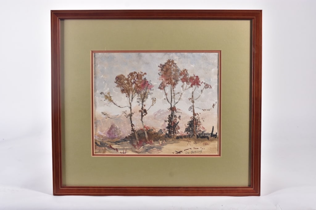 Louis Bonsib Watercolor Painting Framed (1 of 5)