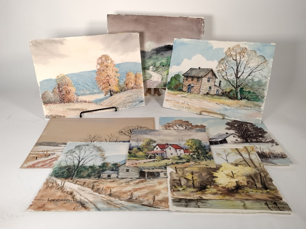 (8) Louis Bonsib Paintings (1 of 12)