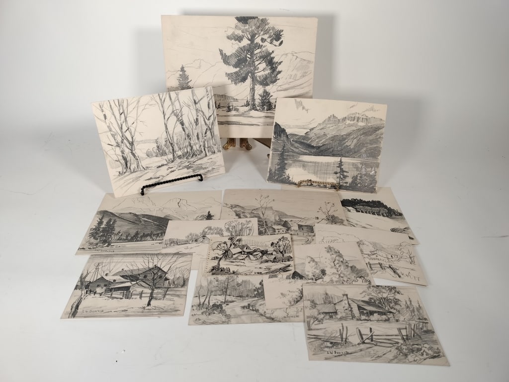 (13) Louis Bonsib Pencil Drawings (1 of 10)