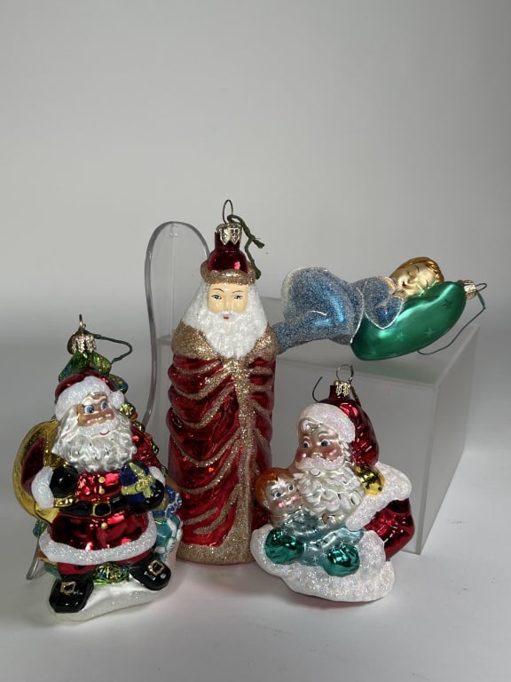 4 Christopher Radko Christmas Ornaments (1 of 9)