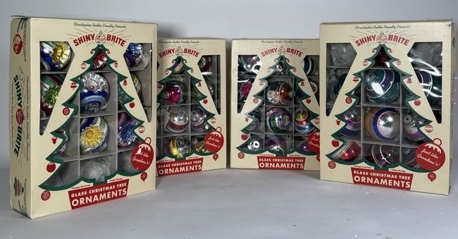 4 Boxes Christopher Radko Shiny Brite Ornaments (1 of 5)