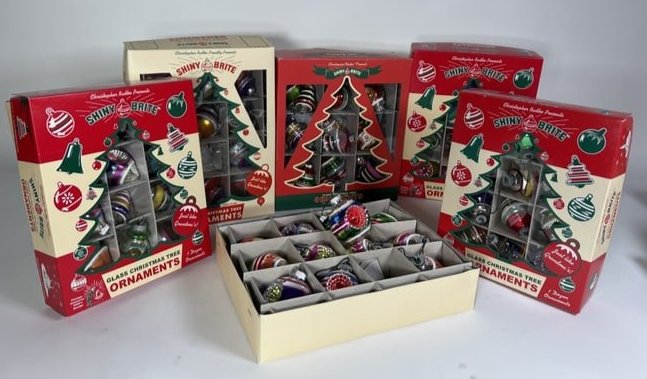 6 Boxes Christopher Radko Shiny Brite (1 of 7)