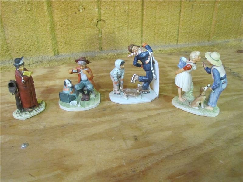 (4) Norman Rockwell Figurines: 4 Figurines by Norman Rockwell.