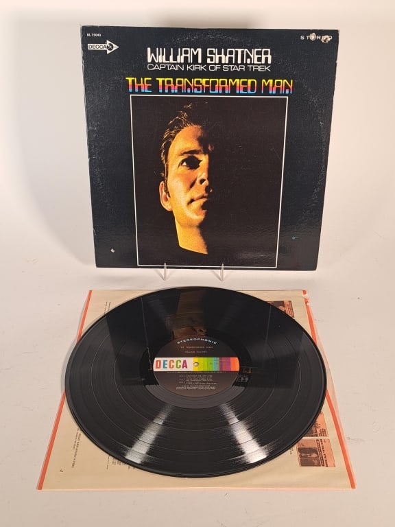 Transformed Man William Shatner Album: Transformed Man Decca records album by William Shatner, inner sleeve, outer sleeve has holes and edge wear, see photos for details,