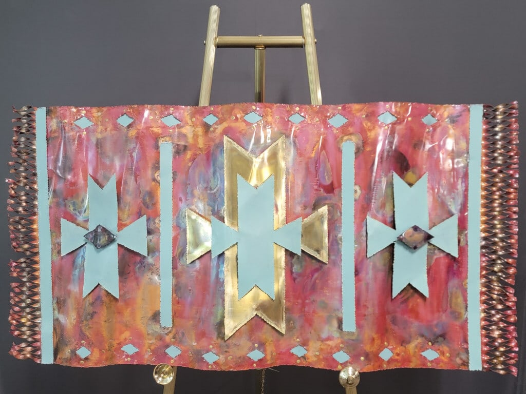 Metal Art, Apache Blessing Cross Stitch Auction