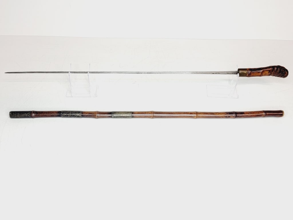 RARE 1800's Dagger Cane/Coulaux&Cie- Klingenthal (1 of 14)