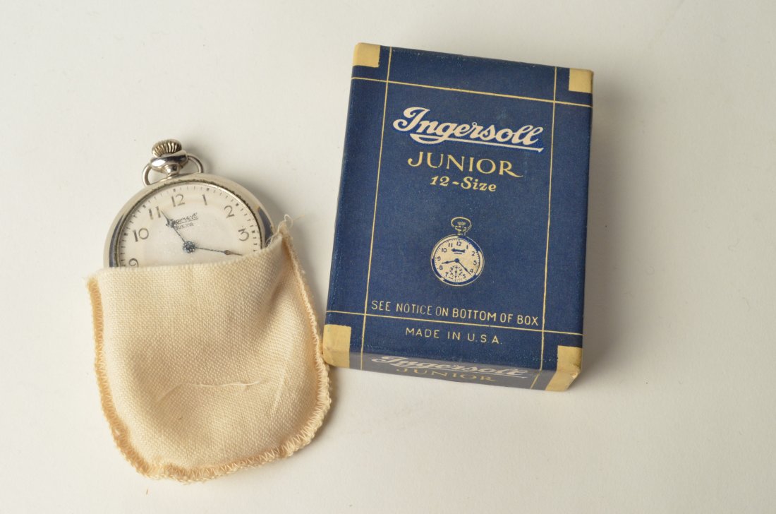 73 Ingersoll Junior Pocket Watch in Box