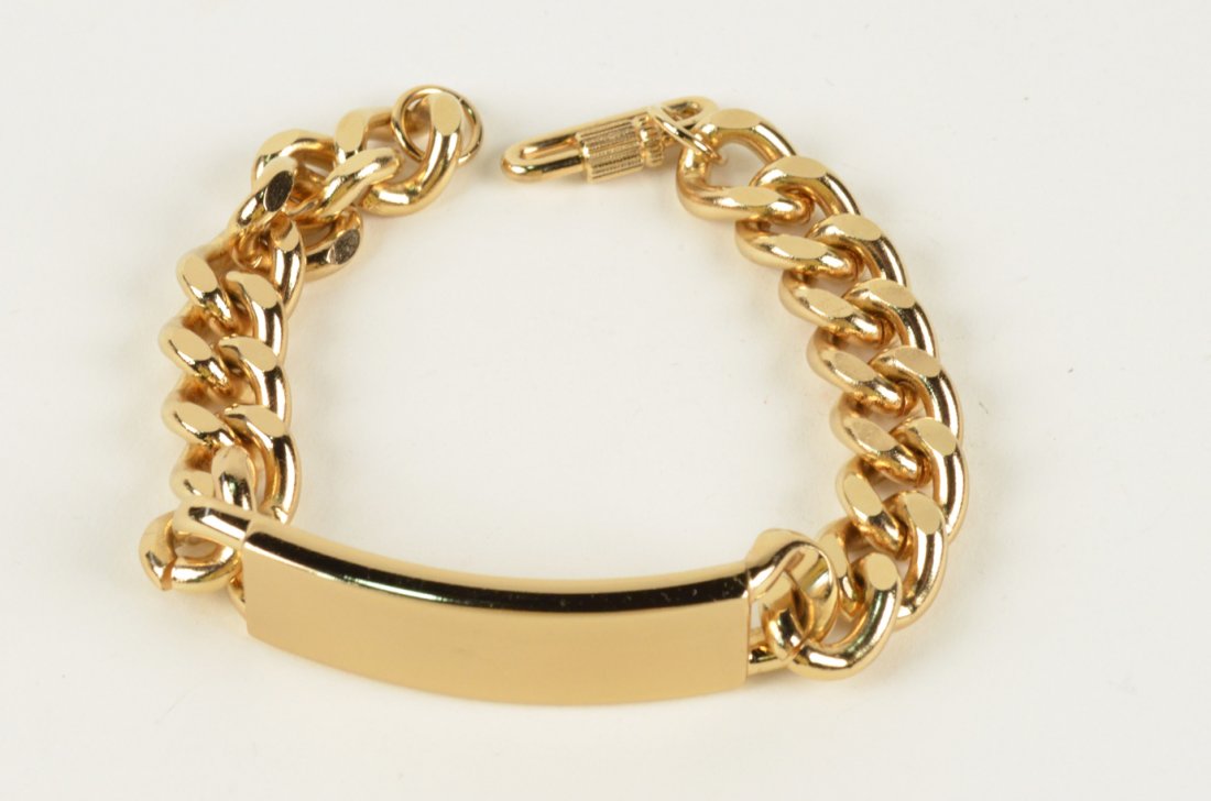 130 Men's Yellow GoldFilled ID Bracelet