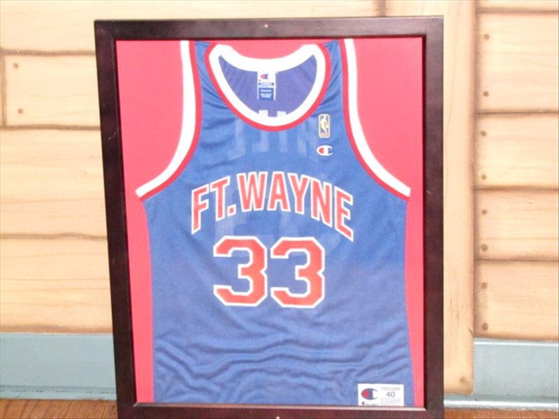 Ft. Wayne Zollner Pistons Retro Jersey #33: Ft. Wayne Zollner Pistons Indiana Basketball Jersey #33 Offered is a 30.5" by 24.5" framed basketball jersey for Ft. Wayne. Made by Champion athletic wear. Very nice condition.