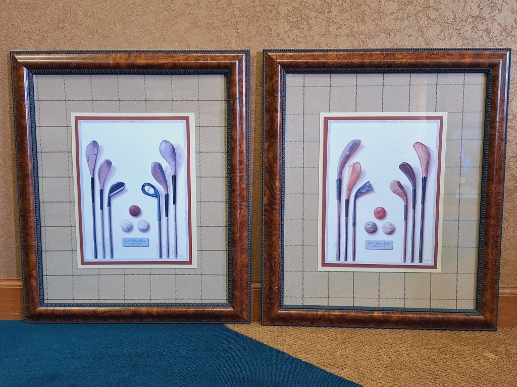 Pair Of Golf Club Prints by Nigel Edwards (1 of 12)