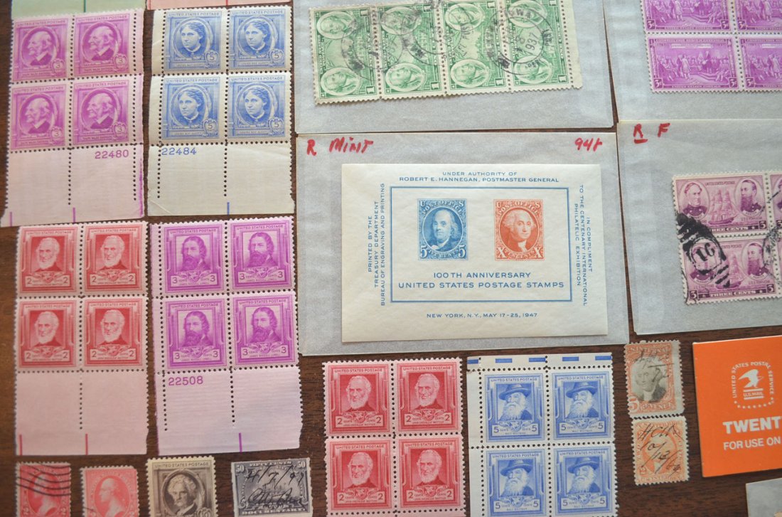 Lot of Collectible Old U.S. Postage Stamps - 10