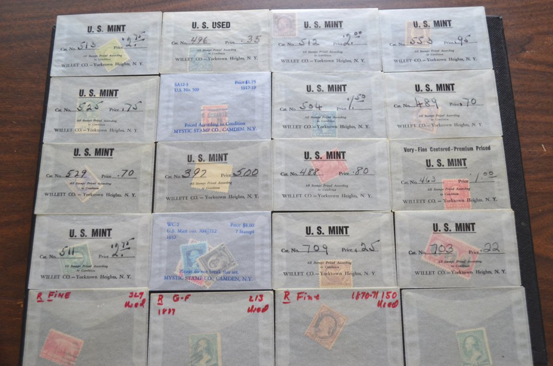 Lot of Collectible Old U.S. Postage Stamps: Lot includes: 945 Thomas Edison, 1948 Dr. George Washington Carver 953, 1948 William Allen White 960, 1948 Chief Justice Harlan F. Stone 965, 1933 Fort Dearborn 728, 1935 Boulder Dam 774, 1935 Michiga