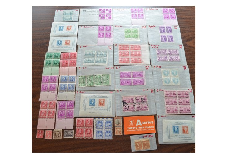 Lot of Collectible Old U.S. Postage Stamps - 5