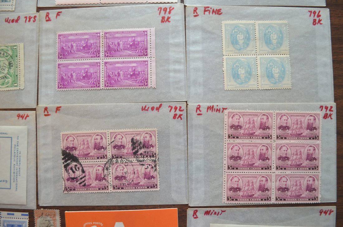 Lot of Collectible Old U.S. Postage Stamps - 8