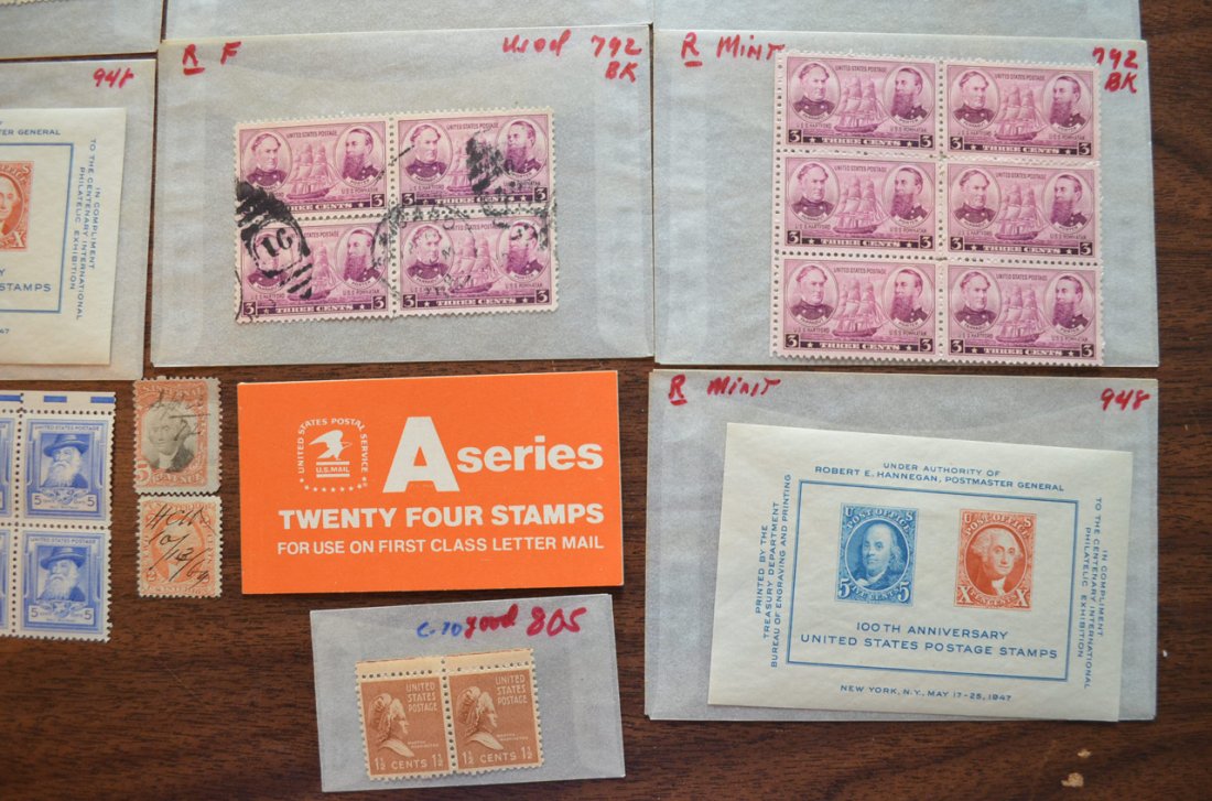 Lot of Collectible Old U.S. Postage Stamps - 9