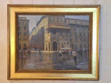 Fred Doloresco Oil on Board Painting