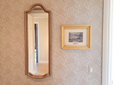 John Elwood Bundy Oil on Board, Butler Mirror