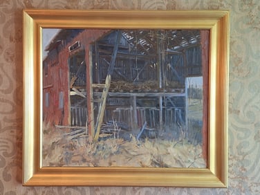 Fred Deloresco "Old Bones" Oil on Canvas
