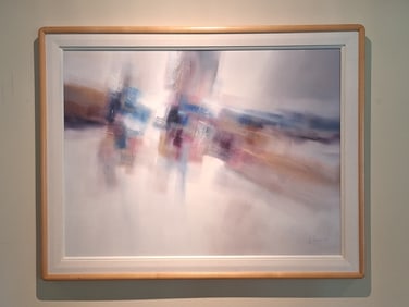 G. Henderson Oil on Canvas Abstract Painting
