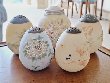 5 Antique Mt. Washington Sugar Shakers