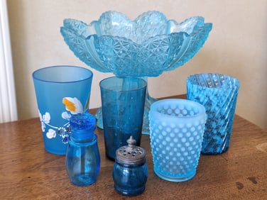 LG Wright Compote, Sugar Shaker, Tumblers
