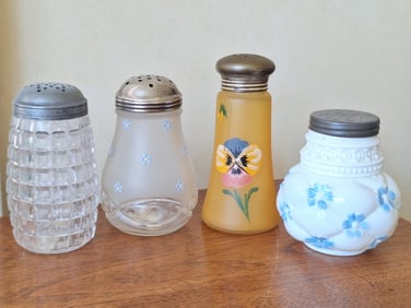 4 Antique Sugar Shakers