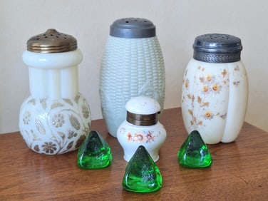 Antique Sugar Shakers: Findlay Onyx, Libbeys Maize