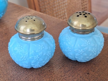 Antique Sugar Shakers, Hobnail Tumbler
