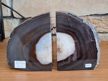 Agate Bookends from Brazil